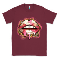 Burgundy volleyball lips Classic Tee - Zillion Design Studio