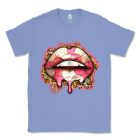 Colony Blue volleyball lips Classic Tee - Zillion Design Studio
