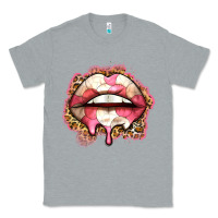 Heather Grey volleyball lips Classic Tee - Zillion Design Studio