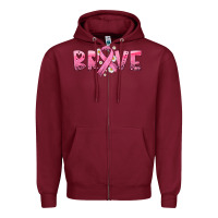 Burgundy brave with ribbon Zipper Hoodie - HRA Design Shop