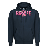 Navy brave with ribbon Zipper Hoodie - HRA Design Shop