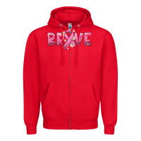 Red brave with ribbon Zipper Hoodie - HRA Design Shop