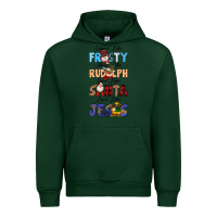Forest Green Dance Like Frosty Shine Like Rudolph Give Like Urban Hoodie - MaliasSmallBusiness
