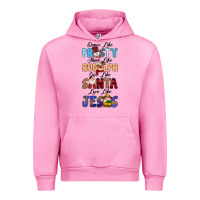 Fuchsia Pink Dance Like Frosty Shine Like Rudolph Give Like Urban Hoodie - MaliasSmallBusiness