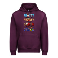 Mauve Wine Dance Like Frosty Shine Like Rudolph Give Like Urban Hoodie - MaliasSmallBusiness