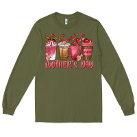 Army Green mothers day coffee cups Long Sleeve Tee - texasbilliewilder