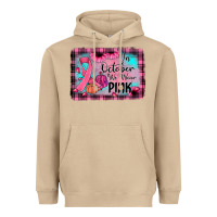 Mushroom in october we wear pink Heavyweight Hoodie - JahusDesignShop