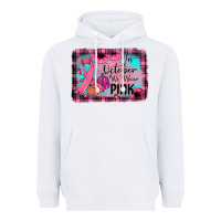 In October We Wear Pink Heavyweight Hoodie | Teevron