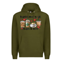 Army Green beauty comes in all shapes and sizes coffee Premium Hoodie - MaliasSmallBusiness
