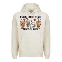 Oatmeal Heather beauty comes in all shapes and sizes coffee Premium Hoodie - MaliasSmallBusiness