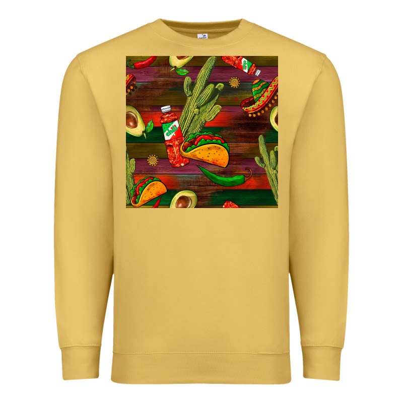 Mexican Food Seamless Pattern Premium Sweatshirt by BundleAndBundleShop | Teevron