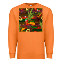 Carrot mexican food seamless pattern Premium Sweatshirt - BundleAndBundleShop