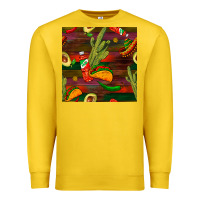 Lemon mexican food seamless pattern Premium Sweatshirt - BundleAndBundleShop