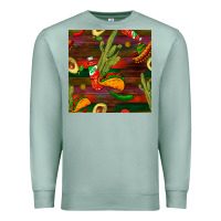 Seafoam mexican food seamless pattern Premium Sweatshirt - BundleAndBundleShop