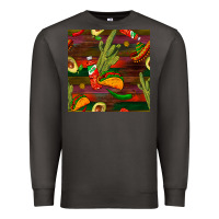 Smoke mexican food seamless pattern Premium Sweatshirt - BundleAndBundleShop