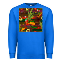 True Royal mexican food seamless pattern Premium Sweatshirt - BundleAndBundleShop