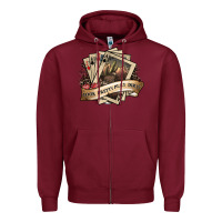 Burgundy look pretty play dirty Zipper Hoodie - SublimationCraftShop