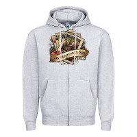 Heather Grey look pretty play dirty Zipper Hoodie - SublimationCraftShop