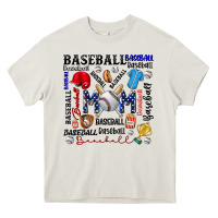 Cream baseball mom Heavy Core Tee - CowhideDigitalArt