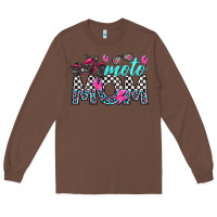 Chestnut moto mom Long Sleeve Tee - texasbilliewilder