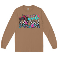 Toasted Coconut moto mom Long Sleeve Tee - texasbilliewilder