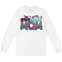 White moto mom Long Sleeve Tee - texasbilliewilder