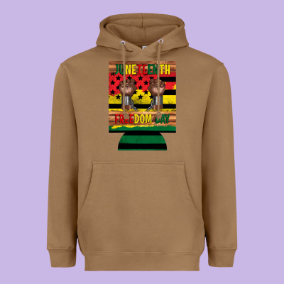 Juneteenth Freedom Day 12 Oz Can Cooler (regular) 2 Heavyweight Hoodie Designed By Artiststas