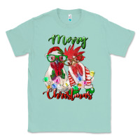 Seafoam christmas roosters Classic Tee - RanaPortraitStore