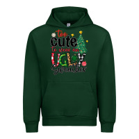 Forest Green too cute to wear ugly  christmas Urban Hoodie - MaliasSmallBusiness
