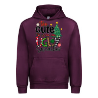 Mauve Wine too cute to wear ugly  christmas Urban Hoodie - MaliasSmallBusiness