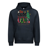 Navy too cute to wear ugly  christmas Urban Hoodie - MaliasSmallBusiness