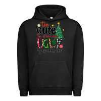 Pigment Black too cute to wear ugly  christmas Urban Hoodie - MaliasSmallBusiness
