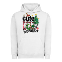 Pigment Lunar Rock too cute to wear ugly  christmas Urban Hoodie - MaliasSmallBusiness