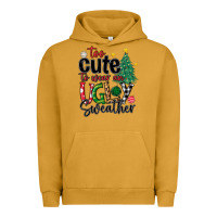 Pigment Peanut Butter too cute to wear ugly  christmas Urban Hoodie - MaliasSmallBusiness