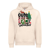 Sandshell too cute to wear ugly  christmas Urban Hoodie - MaliasSmallBusiness