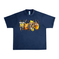 Navy monkey coffee cups Urban Heavy Tee - texasbilliewilder