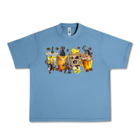 Pebble Blue monkey coffee cups Urban Heavy Tee - texasbilliewilder