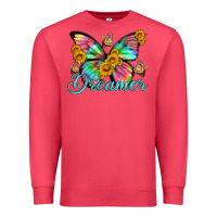 Cardinal dreamer with Butterfly and sunflowers Premium Sweatshirt - Artiststas