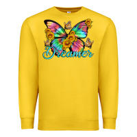 Lemon dreamer with Butterfly and sunflowers Premium Sweatshirt - Artiststas