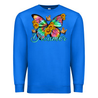 True Royal dreamer with Butterfly and sunflowers Premium Sweatshirt - Artiststas