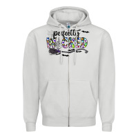 Dove Grey Perfectly Wicked Zipper Hoodie - CowhideDigitalArt