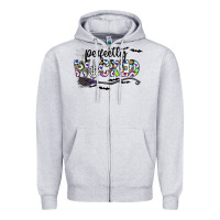Heather Grey Perfectly Wicked Zipper Hoodie - CowhideDigitalArt