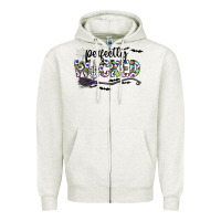 Oatmeal Heather Perfectly Wicked Zipper Hoodie - CowhideDigitalArt