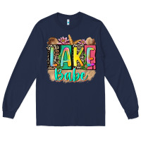 Navy lake babe Long Sleeve Tee - Zillion Design Studio