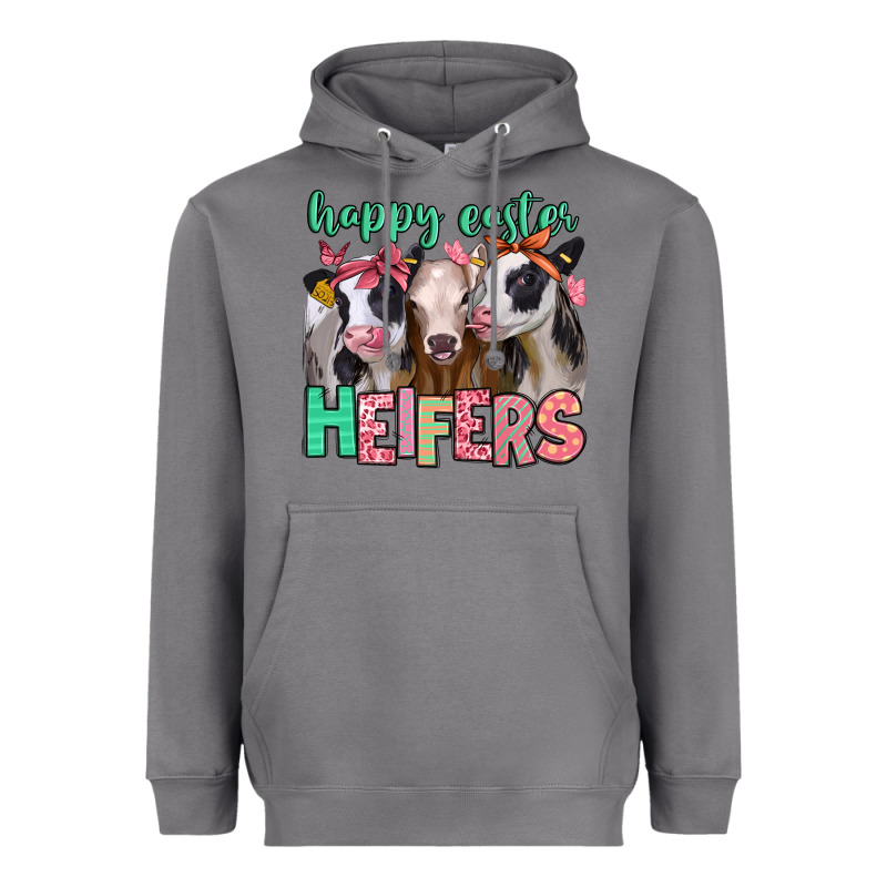 Happy Easter Heifers Heavyweight Hoodie by Jasminsmagicworld | Teevron