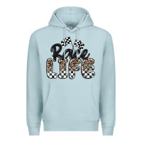 Blue Mist race life Premium Hoodie - MaliasSmallBusiness