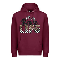 Burgundy race life Premium Hoodie - MaliasSmallBusiness