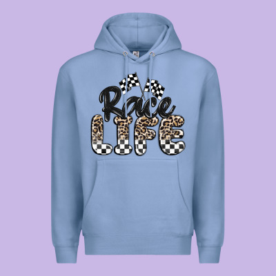 Race Life Premium Hoodie Designed By Maliassmallbusiness