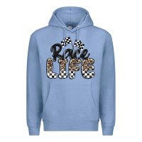 Colony Blue race life Premium Hoodie - MaliasSmallBusiness