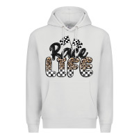 Dove Grey race life Premium Hoodie - MaliasSmallBusiness